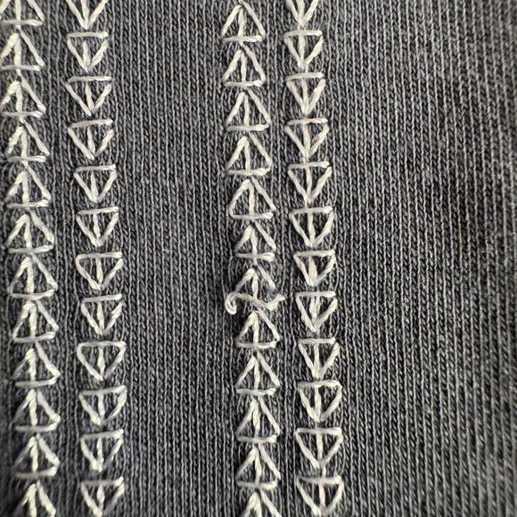 REISS Men’s Short Sleeve Cuban Collar Shirt Large Blue Embroidered Cotton - Picture 9 of 10